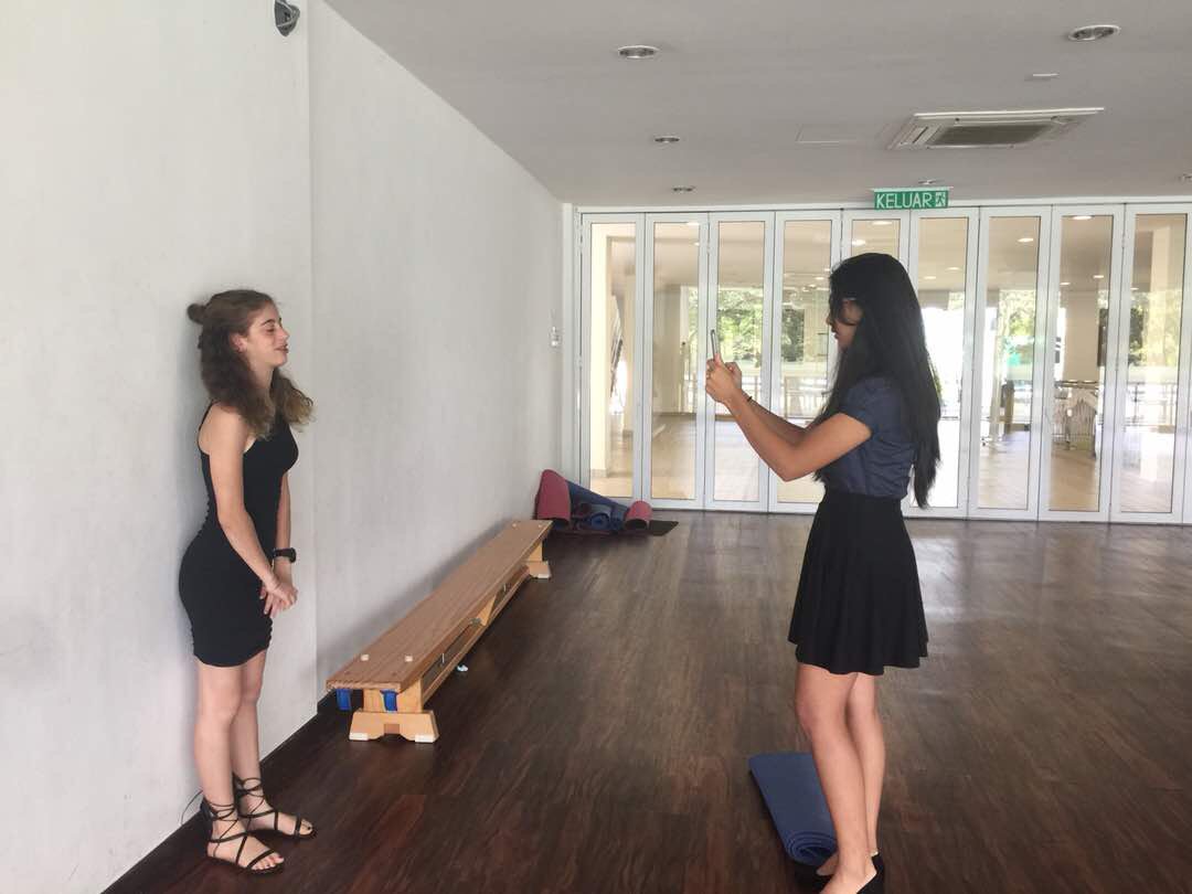 Getting our strand video done! Hope to win Tigger tonight!! #GISLearning