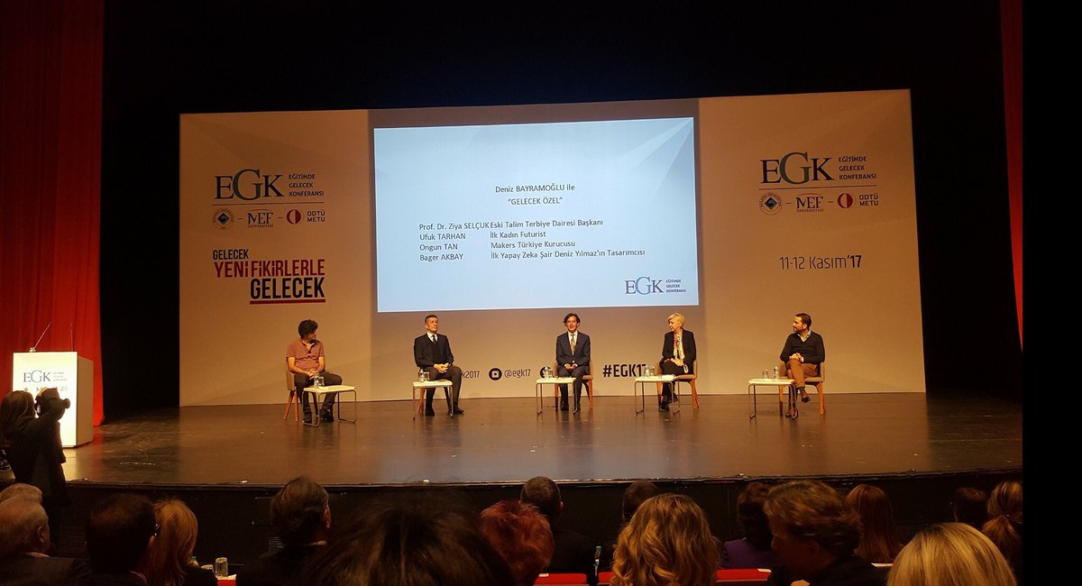 Gelecegi_Paylas's tweet photo. Gelecek Yeni Fikirlerle Gelecek... Eğitimde Gelecek Konferansındayız @futuristufuk @ziyaselcuk #EGK17 #IENetwork #izmireducatorsnetwork https://t.co/HdEzxjPJRV