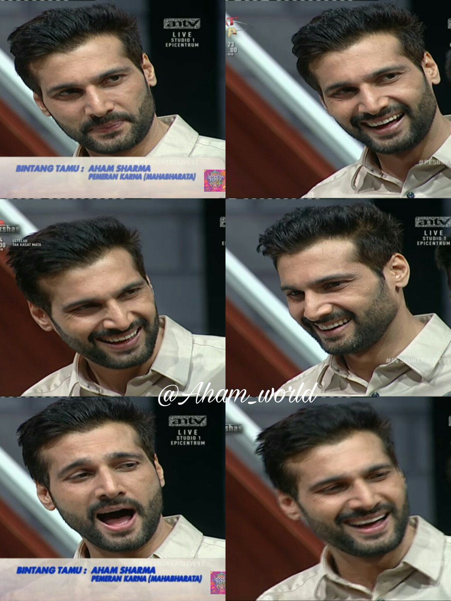 Aham_world's tweet photo. @1AhamSharma That Billion Dollars Smile on Aham's Face!!😍☺😘❤
#pesbukers #ANTV #closeshots https://t.co/4K16q2aJkC