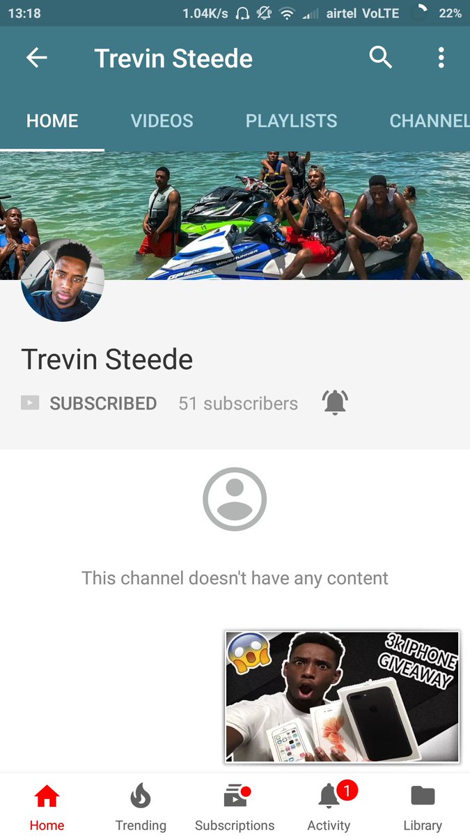 SamuelMasihi1's tweet photo. @trevsteedy 
Follow him for amazing content on YouTube 
https://t.co/BRH6zMp08C https://t.co/6GSrmj1C6k