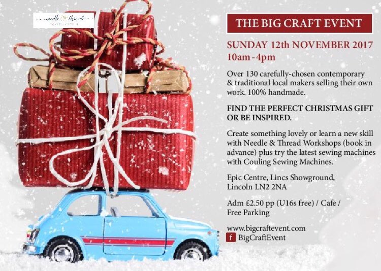 MaryHouseDesign's tweet photo. It’s the #bigcraftevent tomorrow! Get yersens there because it’s fab! #lincsconnect @visitlincoln @LincsShowground #christmas https://t.co/yuqEw9td2W