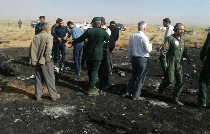 سقوط مقاتله Su-22 تابعه للحرس الثوري الايراني  DOVjWDvWAAAG4zc
