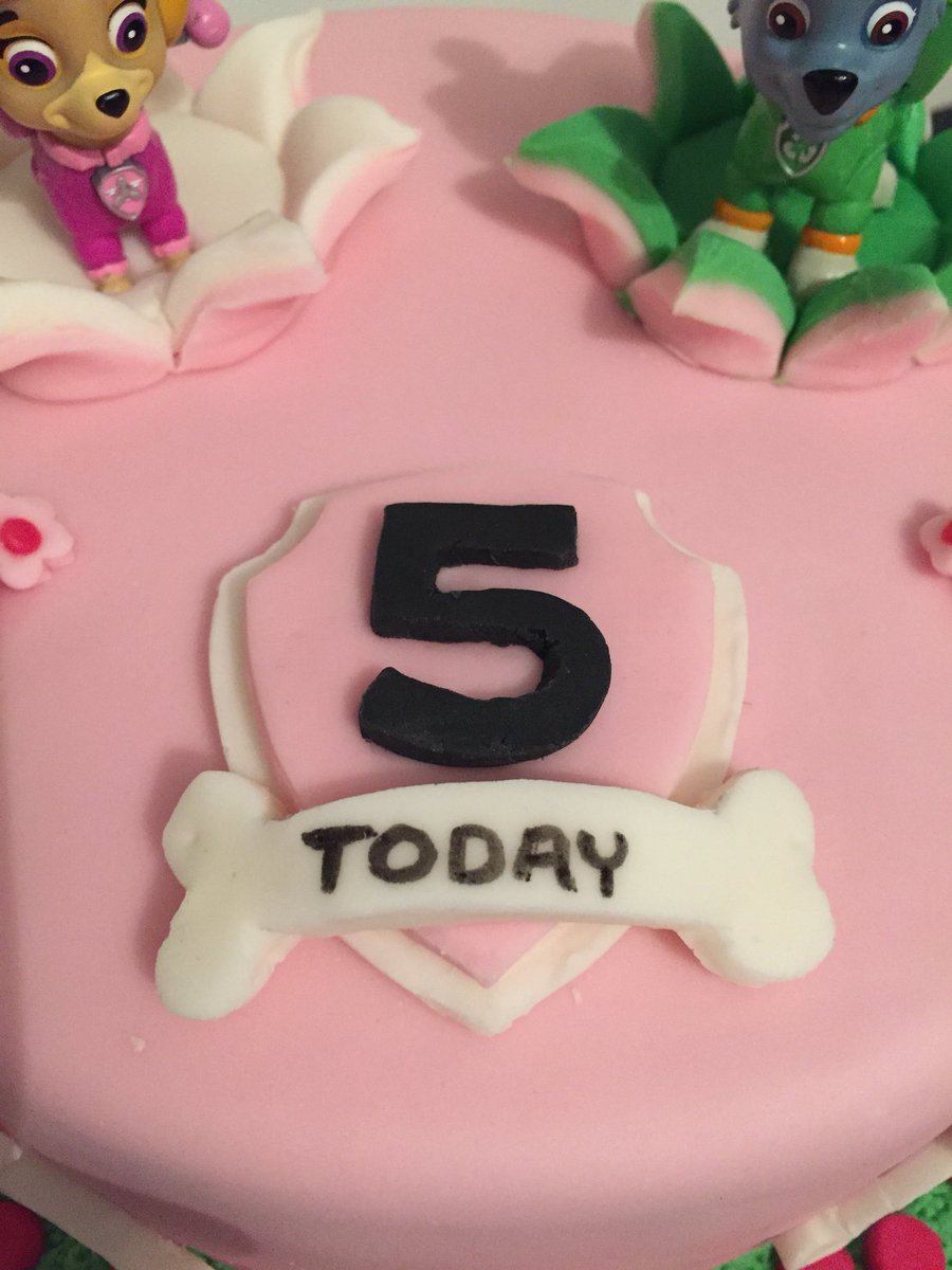 stephmcd90's tweet photo. Delivering this Paw Patrol cake today, hope the wee girl likes it. @Nickelodeon #StephsCakes #AmateurBaker #PawPatrolCake #PawPatrol #BirthdayCake #ExplosionCake https://t.co/bPRiWsrkAt