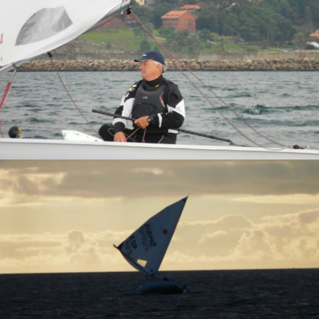 Antonio Parra y Jorge Tábara alcanzan el pódium en la primera jornada del "Campeonato Gallego de Láser-Memorial Alejandra Fernández" en el Real Club Náutico de Portosin