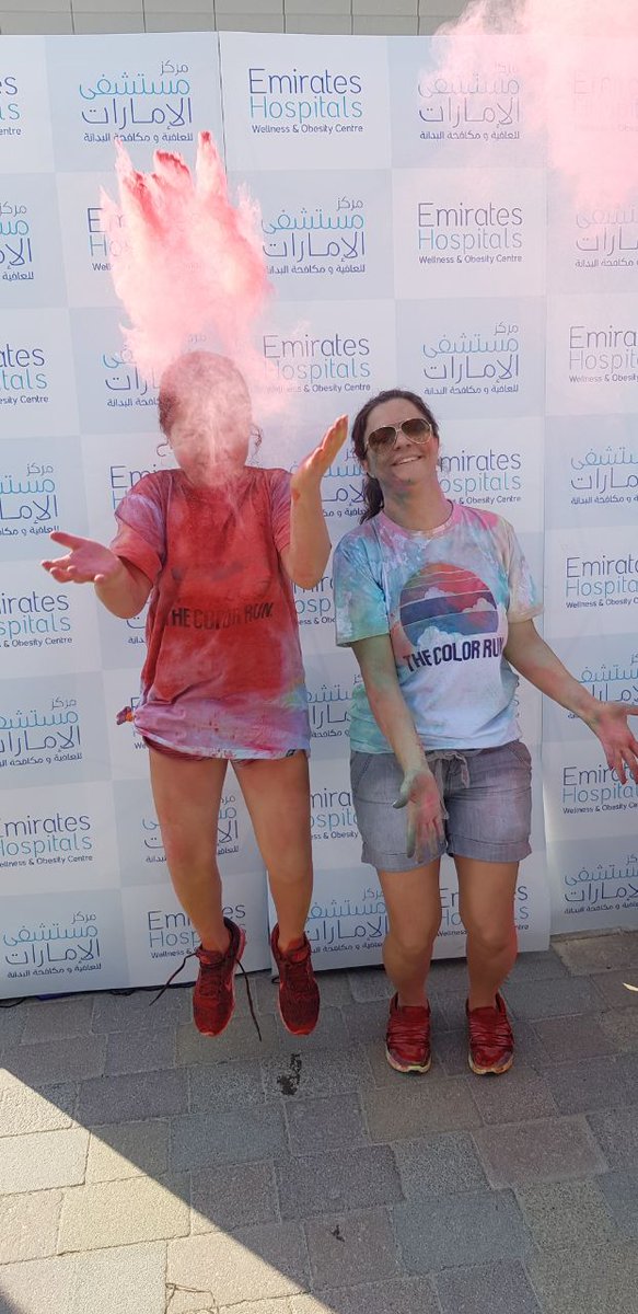 RbEngage's tweet image. Supporting Emirates Hospitals Wellness &amp;amp; Obesity Centre as they take a step to make the world a healthy place. #TheColorRunUAE 2017.
#clientlove #fitnessgoals #fitness #fitdubai #rblife #agencylife