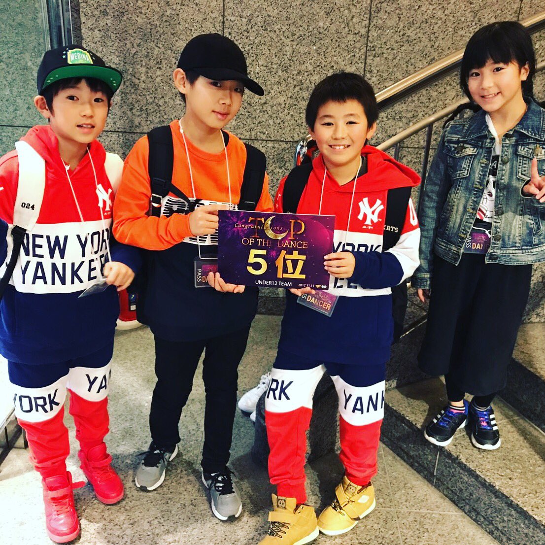 Tochi_Otome_'s tweet photo. 本日都内で行われたTop Of The Danceダンスコンテスト
U-12チーム部門
【5位入賞】chill'D
ひとみ先生から連絡が入りましたー😆✨嬉しいっ💓💓おめでとーー😊🎉🎊
#chillD #DTDS #TopopfTheDance #ダンスコンテスト #kidsdance https://t.co/6ZWvToxR6k