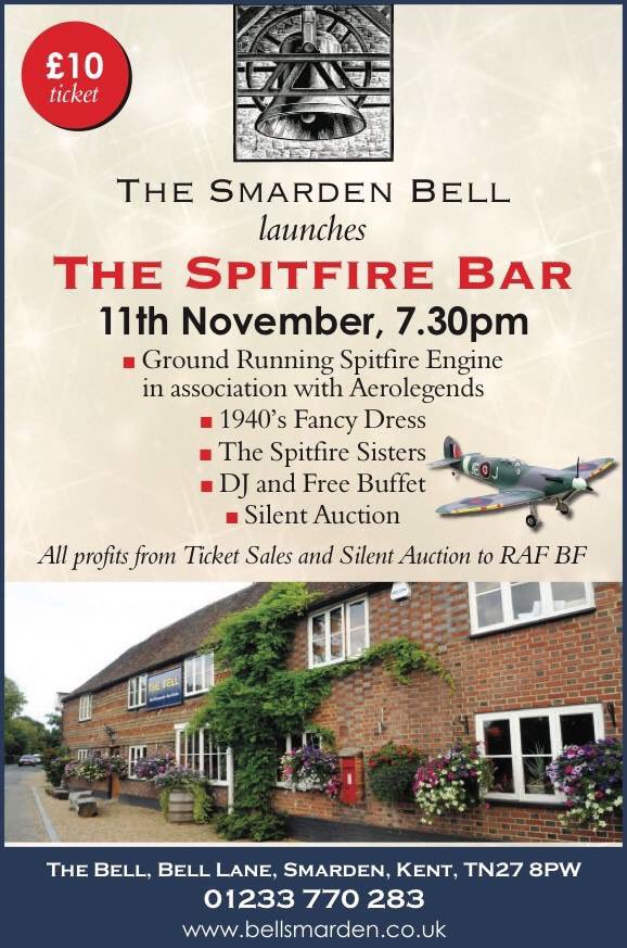 The Bell (@bellsmarden) on Twitter photo We're looking forward to launching our Spitfire bar tonight, in association with <a href="/AeroLegendsUK/">Aero Legends</a> and featuring <a href="/SpitfireSisters/">The Spitfire Sisters</a>! Why not join us? 01233 770283 for tickets We're looking forward to launching our Spitfire bar tonight, in association with <a href="/AeroLegendsUK/">Aero Legends</a> and featuring <a href="/SpitfireSisters/">The Spitfire Sisters</a>! Why not join us? 01233 770283 for tickets