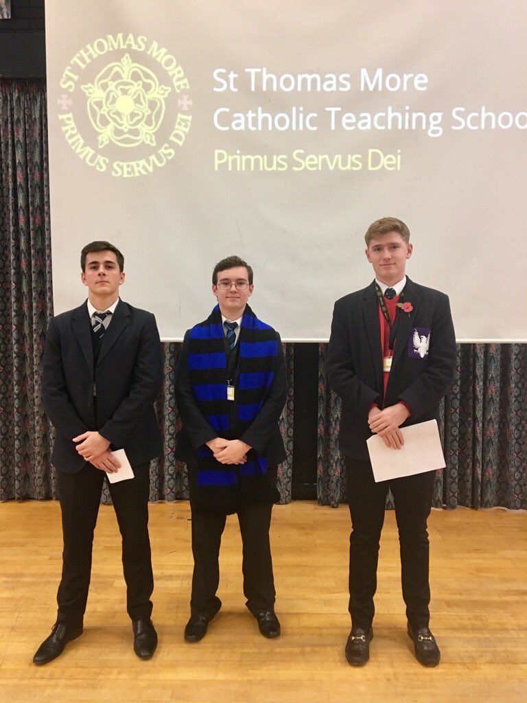 BSMoBros2017's tweet photo. Felix, Josh and Archie spreading the #movember word at @STMBedford earlier this week. Great job boys! #MoBros #GreatMoing #MoProblemo @MovemberUK https://t.co/fiFbaoKf5k