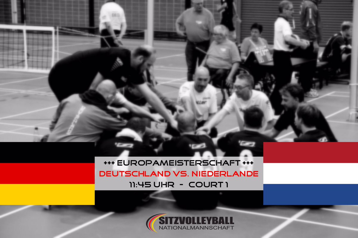 SittingVolleyDE's tweet photo. Letztes Spiel der Herren. Heute geht es um Platz 5 bei der #EuroSittingVolley 2017 https://t.co/PQfjeklP3G