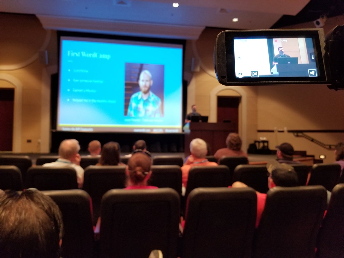 danmax2020's tweet photo. @gsamsmith Keynote at #WCORL inspiring story #RebuildingStories https://t.co/1TsHyIC2nj