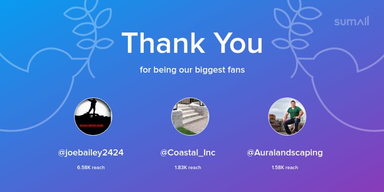 SnapedgeCanada's tweet photo. Our biggest fans this week: @joebailey2424, @Coastal_Inc, @Auralandscaping. Thank you! via https://t.co/BeJ4cWENSF https://t.co/ZyGRiWmx6E
