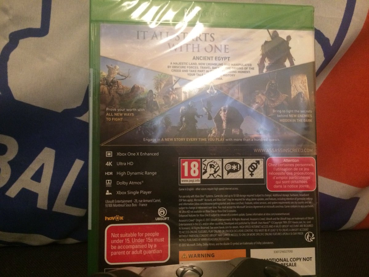 ReignofBane's tweet photo. Shout out to @MrGehab My prize arrived and I am saving it to play on my Xbox One X as soon as I get it🤤 Please check out Gehab’s YouTube channel if you get the chance fellow Xbox Community. #Gehab #ACO #BetterontheXboxOneX #Mostpowerfulconsole https://t.co/djjv7Hb2fM