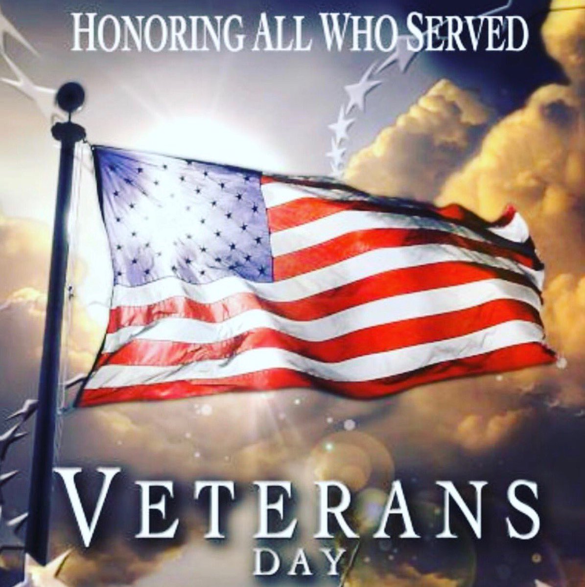 We celebrate all of those who have sacrificed and served so that the colors of freedom can fly!  God bless you all!  #VetetansDay2017