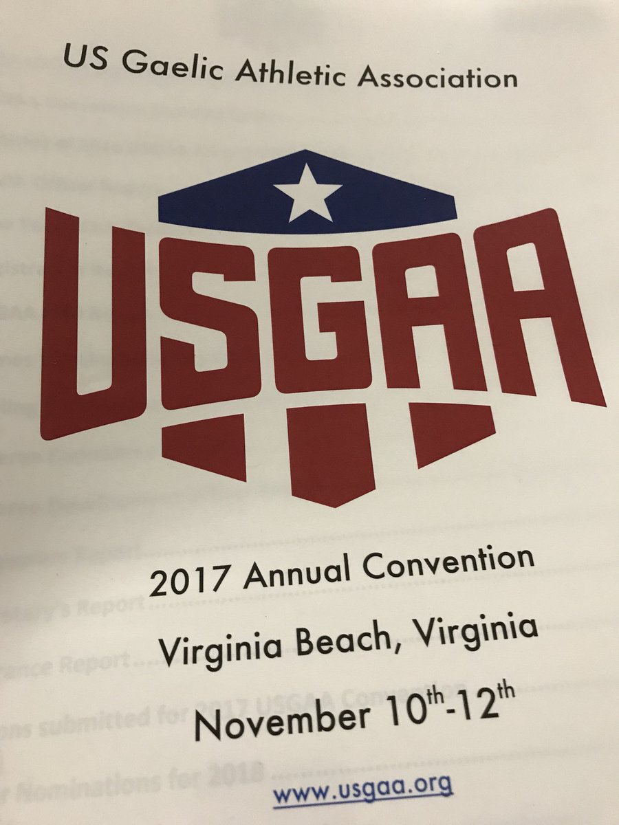Nice touch <a href="/GAA_USA/">USGAA</a> annual convention. A minute’s silence for members who died during the past year.