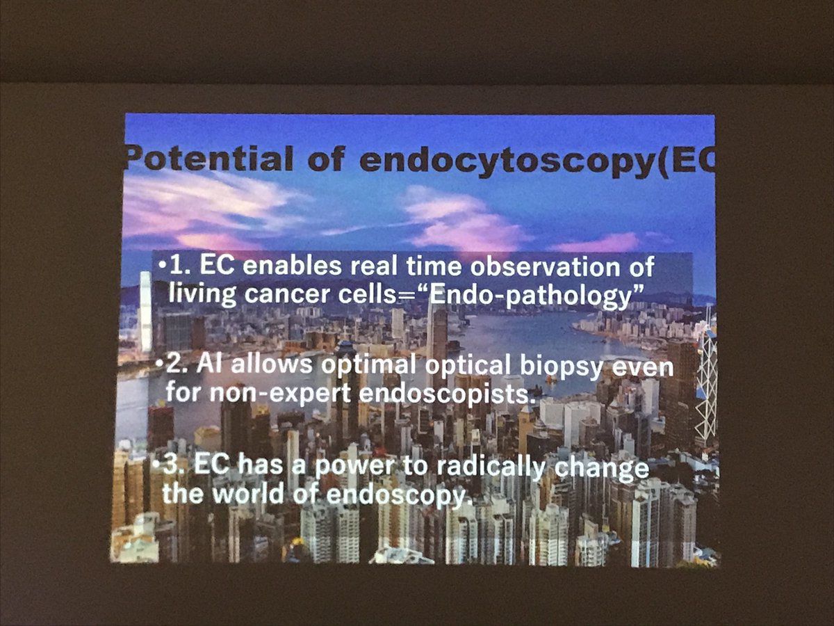 cparisinos's tweet photo. Prof. Kudo lecture; simple to use endocytoscopy + artificial intelligence software #endobrain is easy, accurate, real-time, > halves unnecessary surgery; end of fibrosis causing biopsies? #KingsLive2017 https://t.co/2SJuxpO0RX