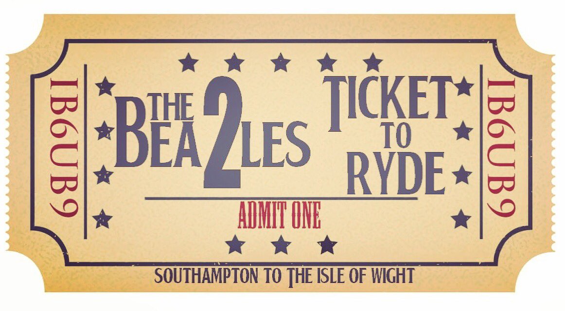 A new event we are working on for 2018. 
A Beatles boat trip from Southampton Marina to The Isle of Wight. 
You will literally have a “Ticket to Ryde” #beatles #bea2les #thebeatles #lennon #mccartney #johnlennon #paulmccartney #southampton #ryde  #isleofwight #tickettoride