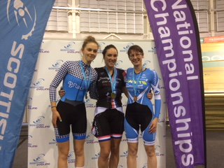 Well done Ross and Lynsey for winning gold last night at Scottish track championships