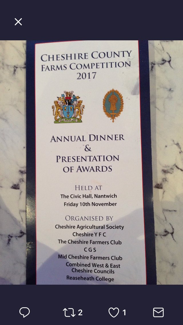 RowlandAccounts's tweet photo. Great night at the Cheshire Farms Competition. Well done all the competition winners! https://t.co/K1aJkyiKeh