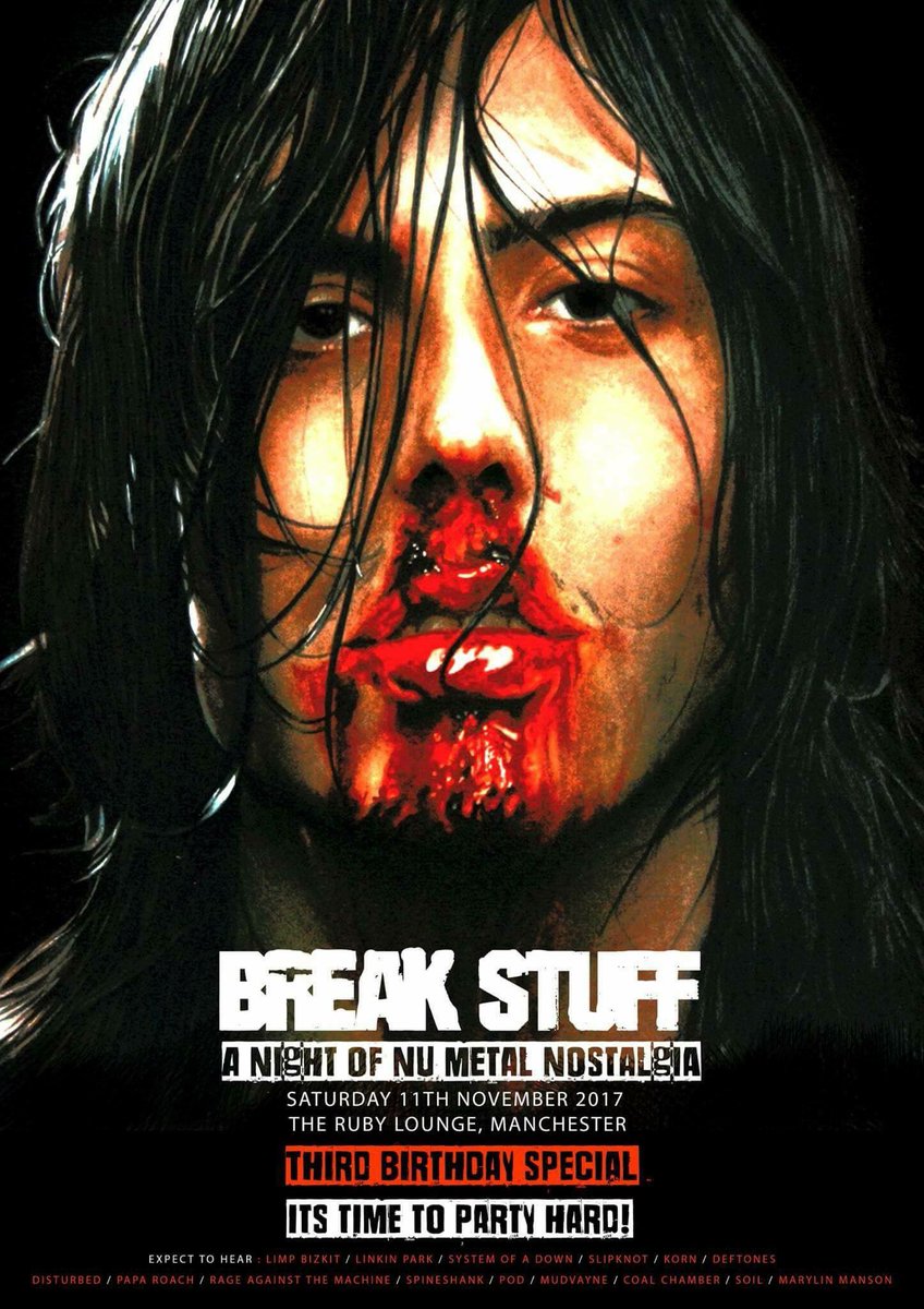 TheRubyLounge's tweet image. @BreakStuffClub 3rd birthday special 

#breakstuff returns tonight for a night of #numetal nostalgia

&amp;gt;&amp;gt;
therubylounge.com/event/break-st…