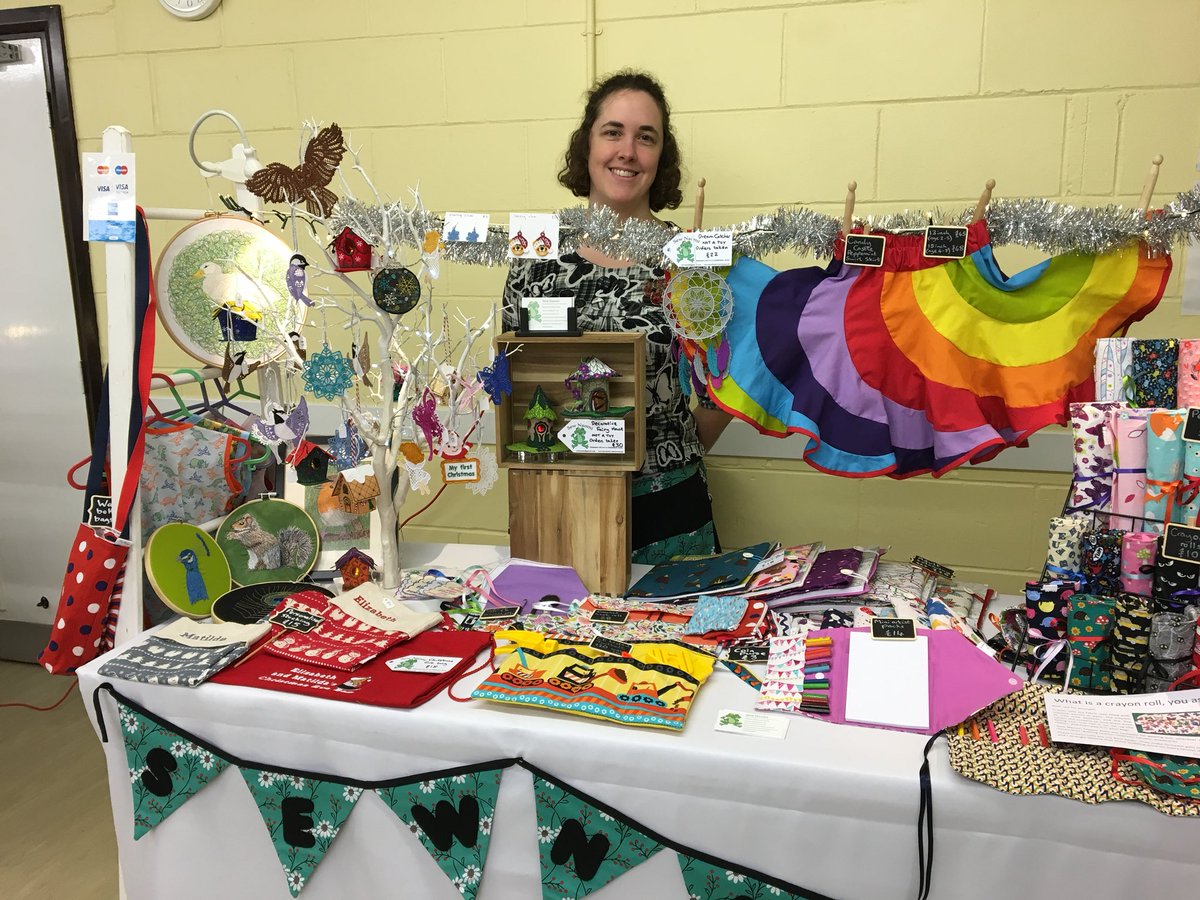 SewNaomi's tweet photo. Set up and ready to go @Sallyevansevent in Princes Risborough today until 4pm #ChristmasIsComing #Buylocal #buyhandmade #artist #sewing https://t.co/XZYBRFL8Zx