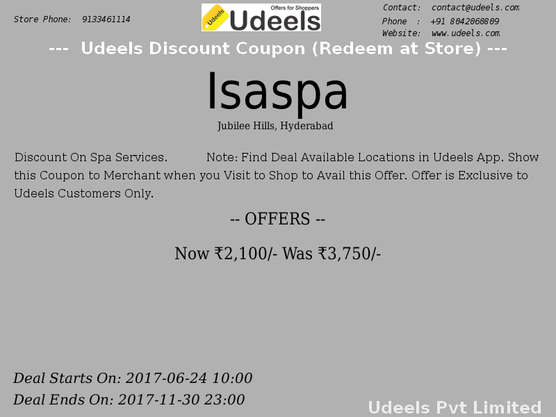 UdeelsHyderabad's tweet photo. Now ₹2,100/- Was ₹3,750/- | Discount on spa services | #Isaspa | #BeautyPersonalCare | #JubileeHills | #Hyderabad
https://t.co/S1GluT2Bio https://t.co/NKacEcvjG2