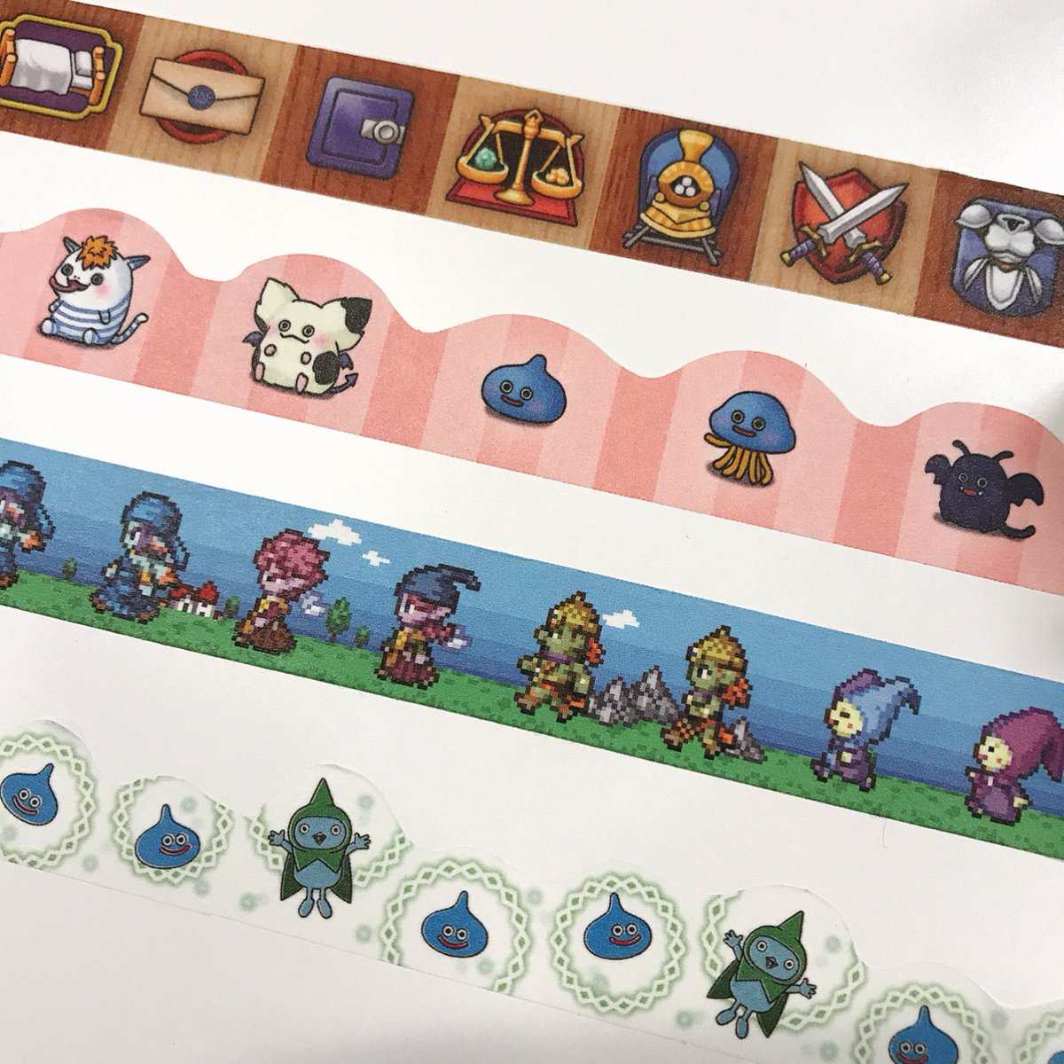 青海 亮太 Ryota Aomi 現在開催中 スクエニカフェのドラクエxコラボでは ドラクエxマスキングテープ も登場です ドット種族やモンスター柄 バージョン4の新キャラ キュルル もっ Dqx Sqex Cafe T Co Dt5k9jauxo T Co