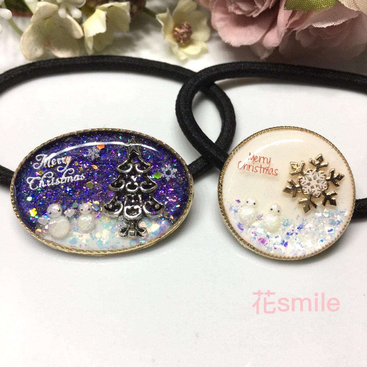 花smile Sur Twitter クリスマスのヘアゴム作りました レジン好きな人と繋がりたい ハンドメイド アクセサリー ハンドメイド好きな人と繋がりたい ハンドメイド レジン メルカリ フリル ヘアゴム かわいい