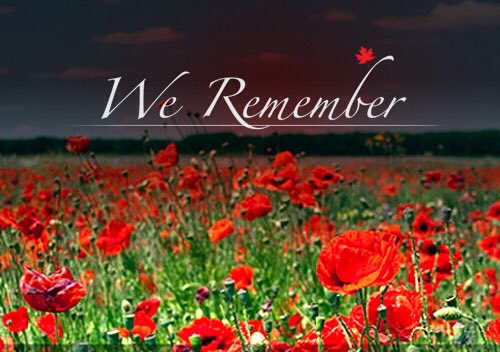 Remembering all those who have served us, past and present, with gratitude this #RemembranceDay2017 #LestWeForget #WeWillRememberThem