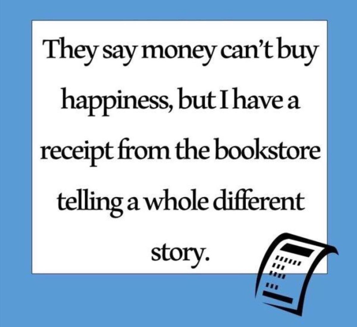 byMorganWright's tweet photo. They say you can't buy happiness, but I have a receipt from the bookstore telling a whole different story😂.

#amwriting #amreading https://t.co/Th4ierDnNc