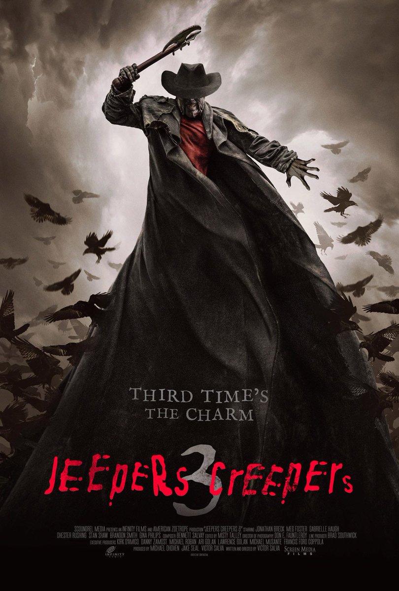 dantelechat's tweet photo. #JeepersCreepers3, 2017.
#NowWatching #BatOutOfHell @StanShaw1 #Ravens #crows #BEATINGU #Crows #SerialKiller #horror #sequel #FarmMurders https://t.co/kqow0ffcRZ