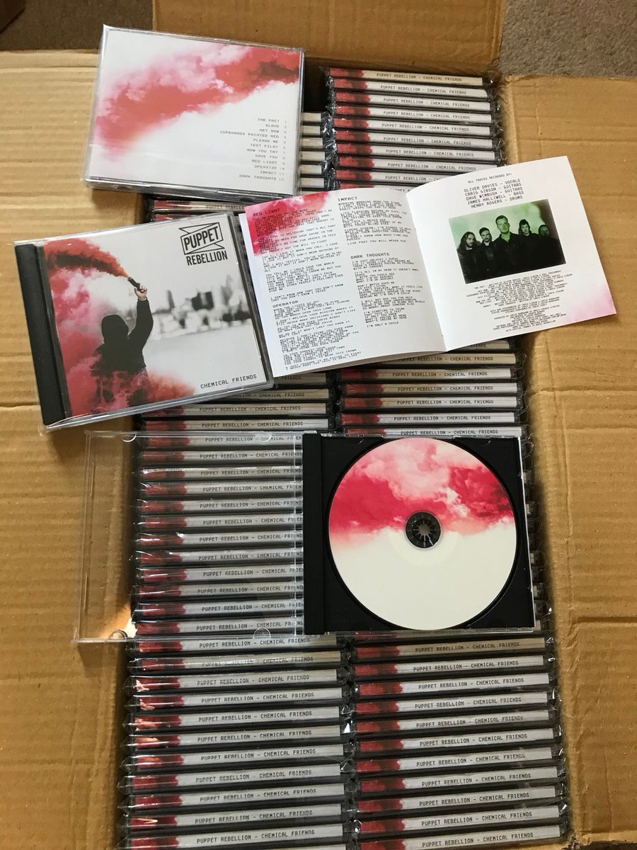 CDs arrived just in time for our album launch gig tonight!