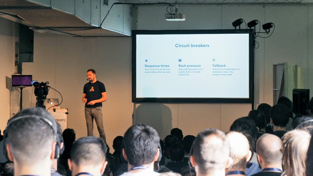 CodemotionIT's tweet image. &quot;Circuit breakers is one of the main points of operations&quot; @vincentkok from @Atlassian at #Codemotion Milan 2017