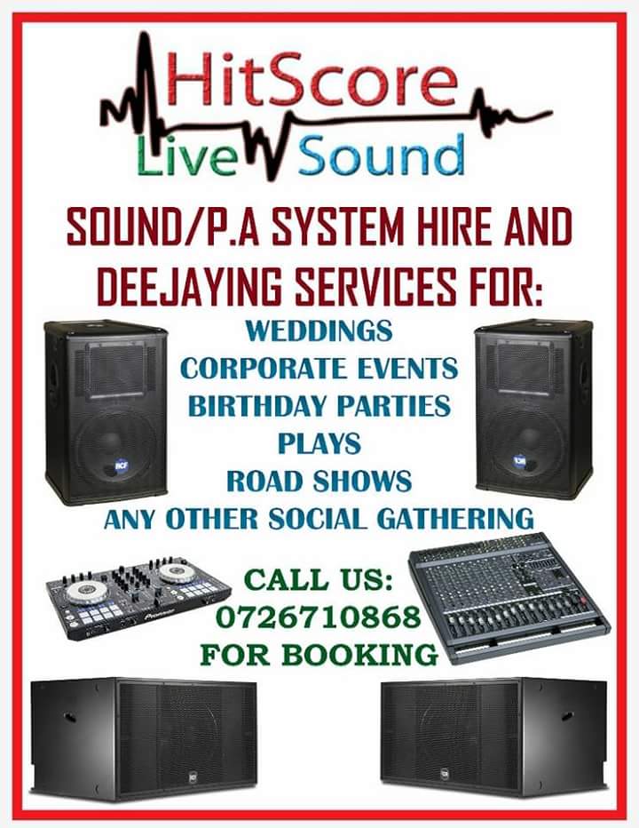 KasangaJason's tweet photo. Get yourself some quality sound for hire for your upcoming event. Call or text me on 0726710868 #Top100KE https://t.co/xphE3mZEMt