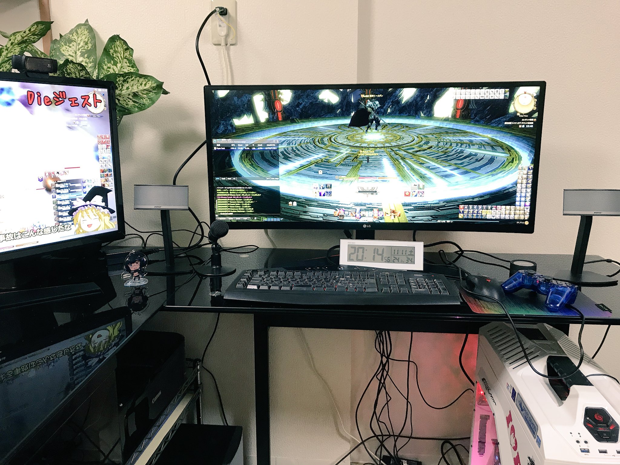 ぴょんたっく Pc周りをいろいろ新調しました メインモニターは34インチウルトラワイド サブに27インチで グラボはgtx1070 椅子も新調 Ff14 プレイ環境 T Co Iani9nm6t3 Twitter