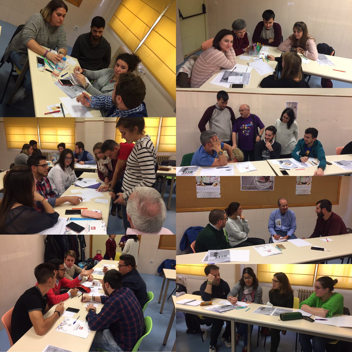MJS_es's tweet photo. Mañana de conocernos y reflexionar sobre la #sociedad, los #jovenes y la #fe #IIIFOROMJS #callejerosdelafe https://t.co/CHFaMhmva0