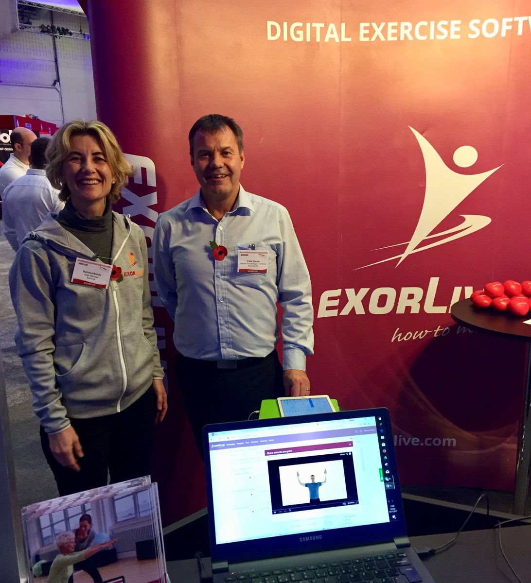 ExorLive's tweet image. You can find us at stand 21 here at Physiotherapy UK!😄 Come check out our new exercises for fall prevention. #Physio17 #fallprevention #rehabilitation #exorlive