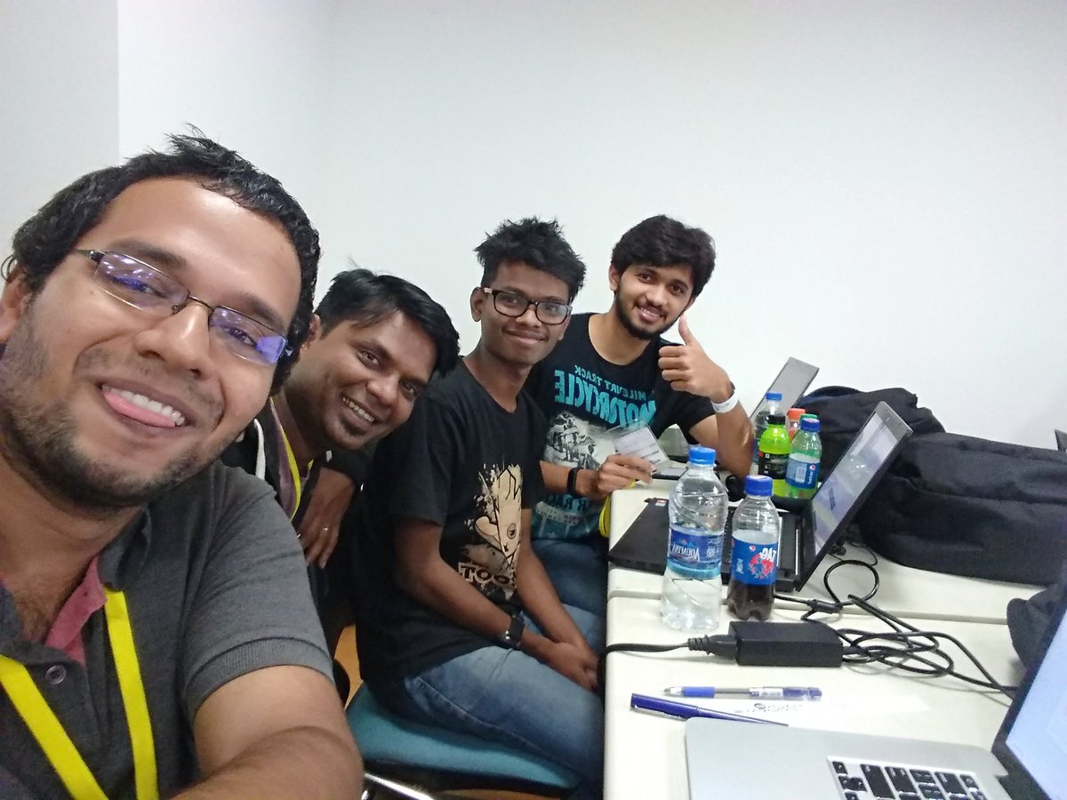 it_baba's tweet photo. With ever smiling Prasad and others at #Hack2Innovate @THubHyd https://t.co/7nvMjS3bxr