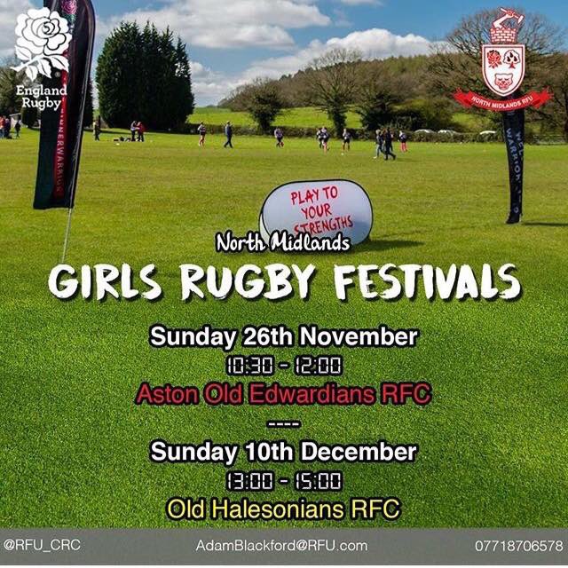 aoewomens's tweet photo. Sunday 26th November...we have Girls Rugby Festival at @AOERFC 10:30-12
All levels welcome! #WeAreAston https://t.co/ePEDPyKHkK
