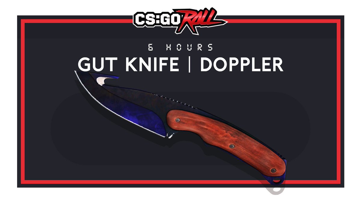 CSGORoll's tweet image. Gut Knife | Doppler FN - GIVEAWAY

- RT &amp;amp; Follow
- Enable notifications on CSGORoll
- Play Free Spin csgoroll.com/freespin

Good luck!