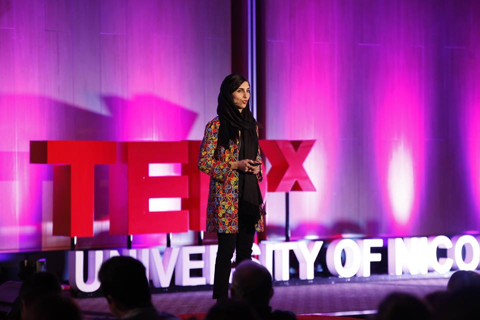 TEDxUNic's tweet photo. .@RoyaMahboob "The dream is to give everyone access to #education and #technology, irrespective of gender or society" | "Imagination is the key to the future - the secret that unlocks potential" #tedxunic #playagain https://t.co/SFKCzw58Yq