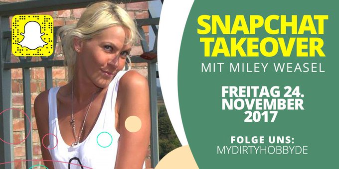 So Leute, bald ist es soweit !! #mydirtyhobby @mydirtyhobby @mydirtyhobbyen #snapchattakeover #mileyweasel<a href="/tag/mydirtyhobby"class="tags">#mydirtyhobby</a><a href="/tag/snapchattakeover"class="tags"><span>#snapchattakeover</span></a><a href="/tag/mileyweasel"class="tags"><span>#mileyweasel</span></a>