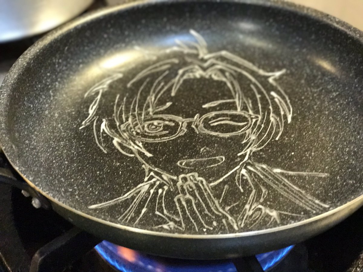 Laricetta99 パンケーキアートの作り方 あんさんぶるスターズ 遊木真 Yuuki Makoto あんスタ Pancakeart パンケーキアート