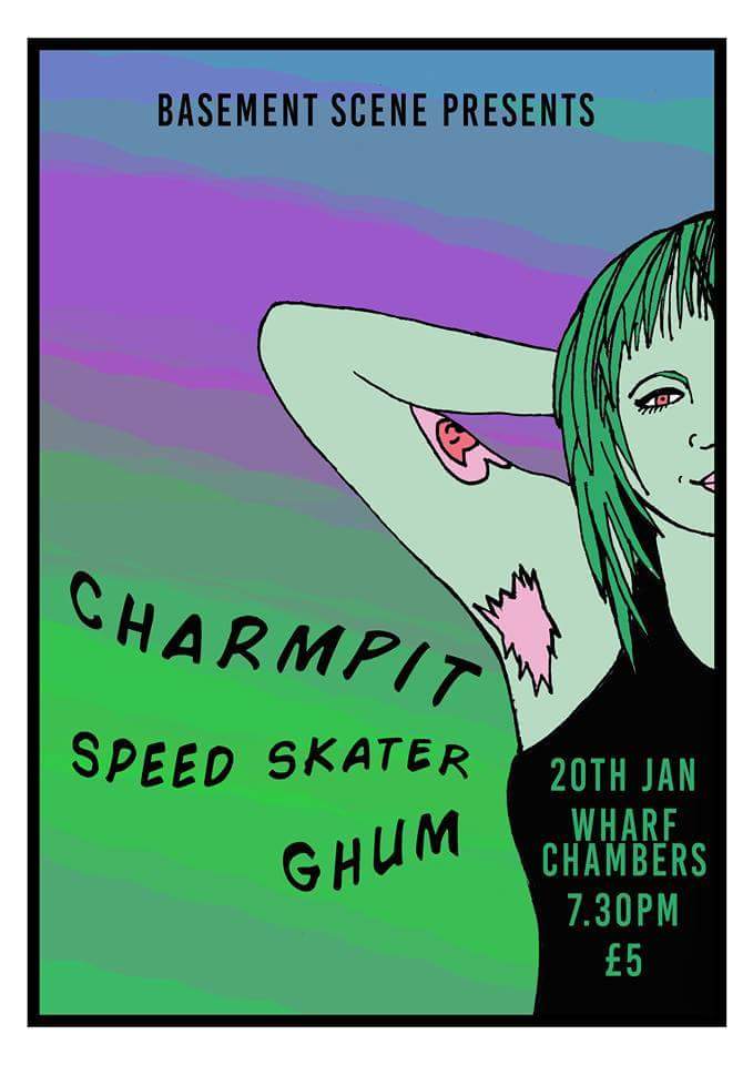 BasementSceneUK's tweet photo. 🚀 HERE'S OUR NEXT GIG 🚀 

The wonderful @charmpitband, @SpeedSkaterBand and @ghumband playing @WharfChambersCC on 20th January!

Going to be a good one! Event page here: https://t.co/foxLloh1Or https://t.co/a46WltouWa