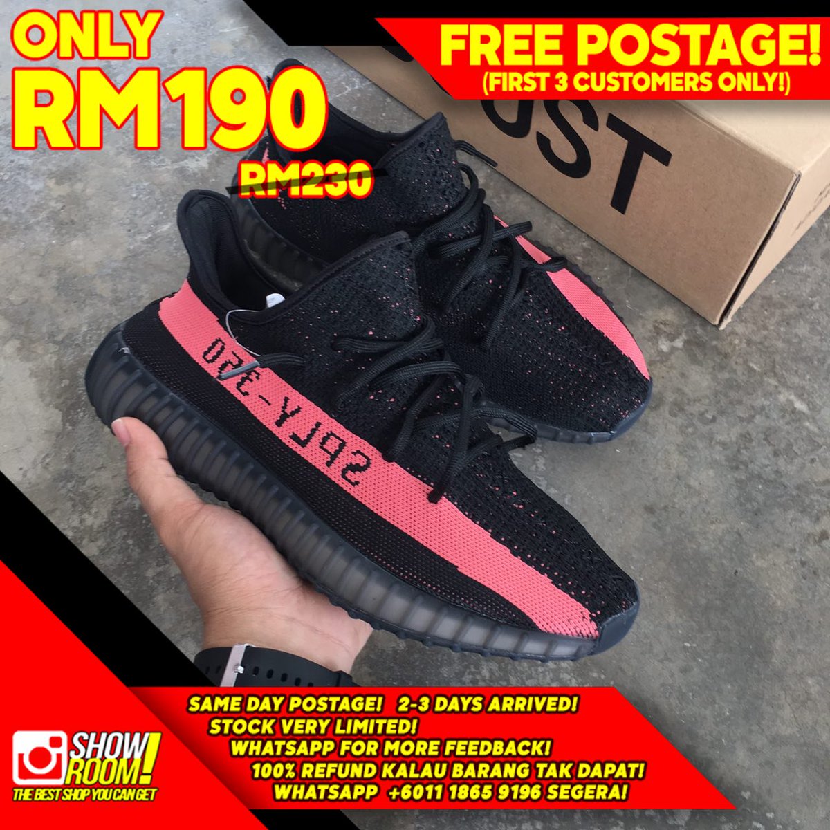 showroom_co's tweet photo. Stock baru nak masuk. Ni nak clear stock ada certain2 size je tinggal. Sape cepat dia dapat. Cepat ws! Takyah survey2 dah, nnti habis! Scroll threads ni🔥 #srcosale https://t.co/RJUkqid3e7