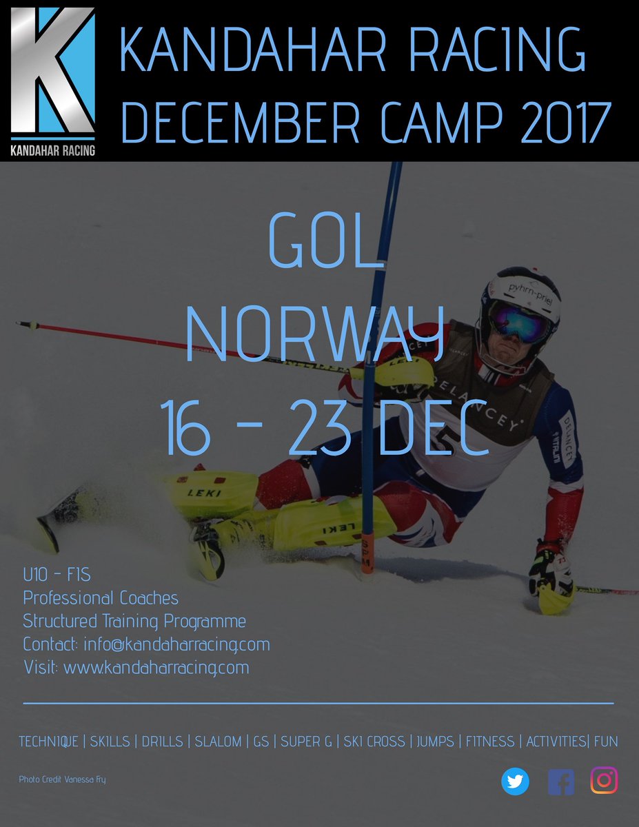 Places are still available for December Camp in Gol, Norway from 16-23 Dec 2017. Book your spot ASAP at kandaharracing.com/camps/december… #kandaharracing 🇳🇴