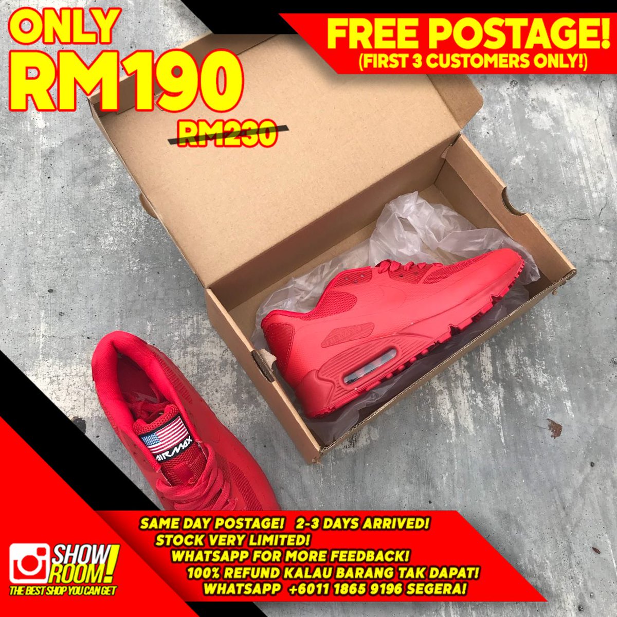 showroom_co's tweet photo. Misi mesti habis! Ws terus, no dm!
Promo valid dekat ws je 💯 #srcosale https://t.co/Rz4Ml62M0z