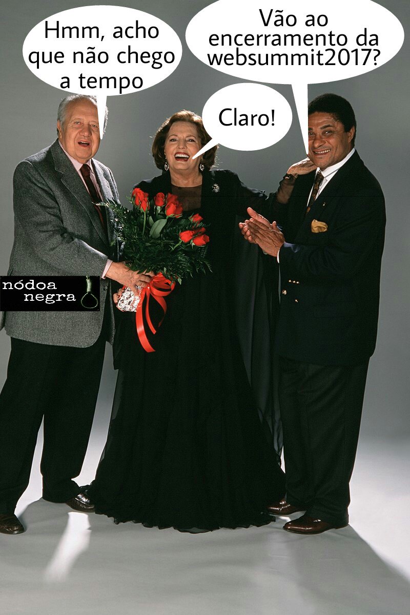 NodoaNegra's tweet image. Há sempre um que se corta ao jantar. #websummit2017