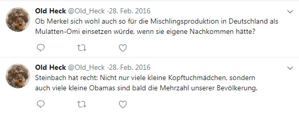 Ein Blick zur #AfD: <a href="/LN_Online/">LN_Online</a> erneut mit Artikel über #Ratzeburger Rassisten und AfD Mitglied Heinz Heckendorf. Wir haben deswegen Heckendorfs Aktivitäten in den sozialen Medien zusammengefasst: ahl-antifa.org/?p=391