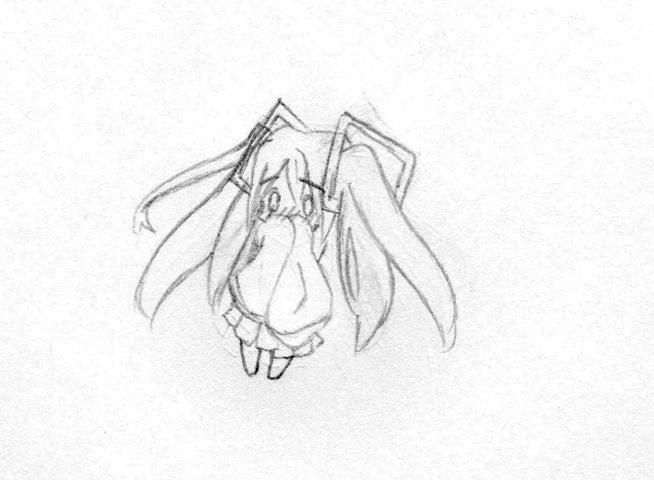 しう この日のネタです ポッキーなんか食べない Oo 我々には関係ないこと 相手はカイトにぃです Ooを想像して赤面してるミクちゃん ポッキーの日 ポッキーおえかき 初音ミクイラスト ちびキャラ