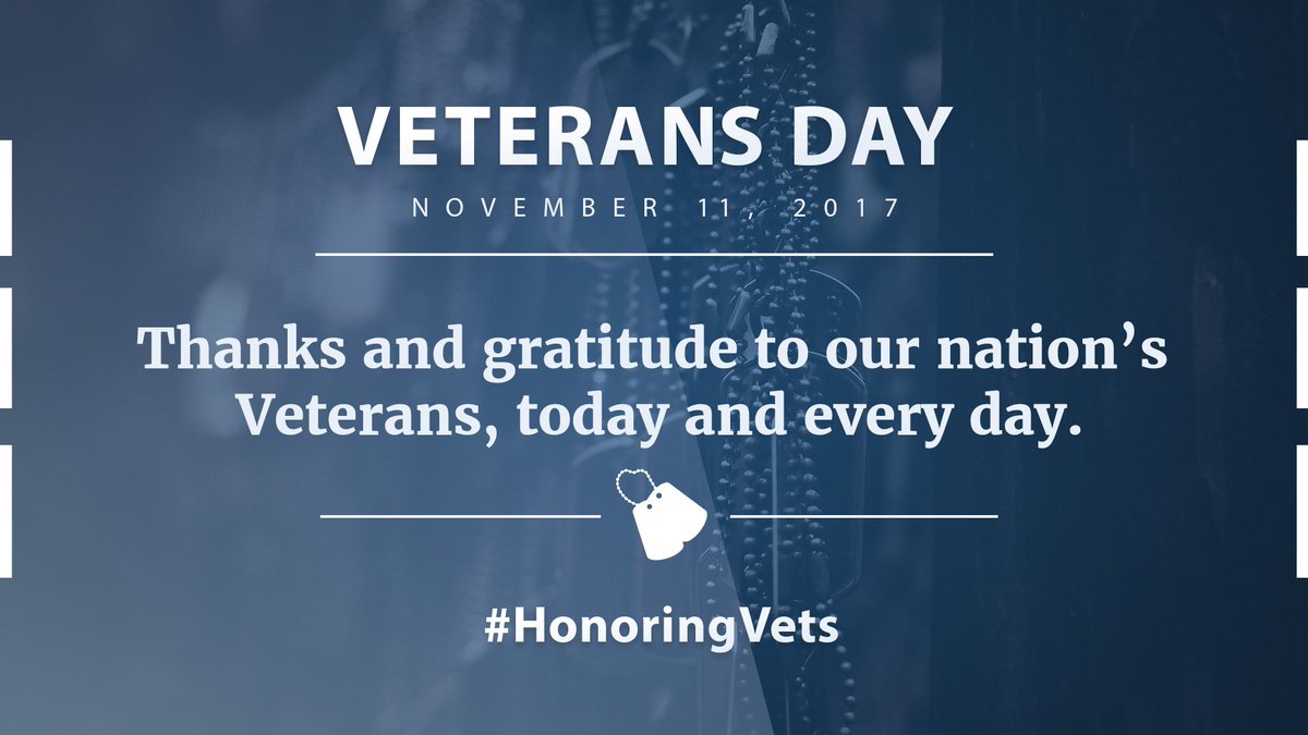 DeptVetAffairs's tweet photo. On Veterans Day, we honor the 20 million Americans who served to secure our way of life. Thank a Vet! #HonoringVets https://t.co/ZDGwnqagMS